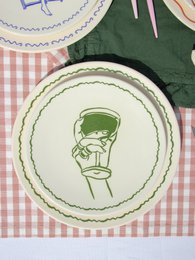 Dessert Plate Green Vacay Mood