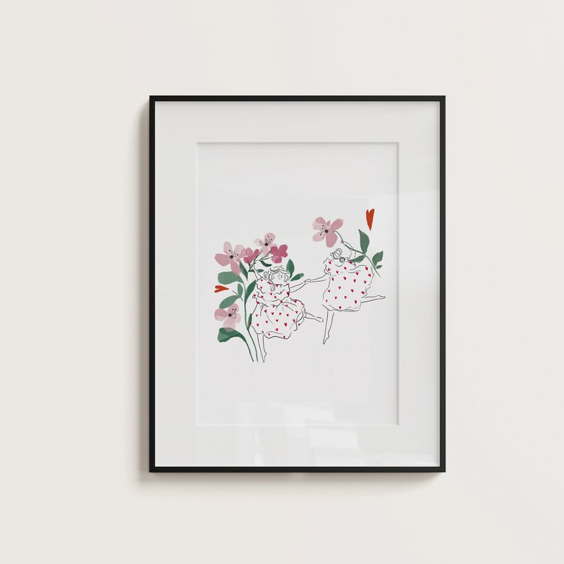 Poster Illustrated "Joyeuses"