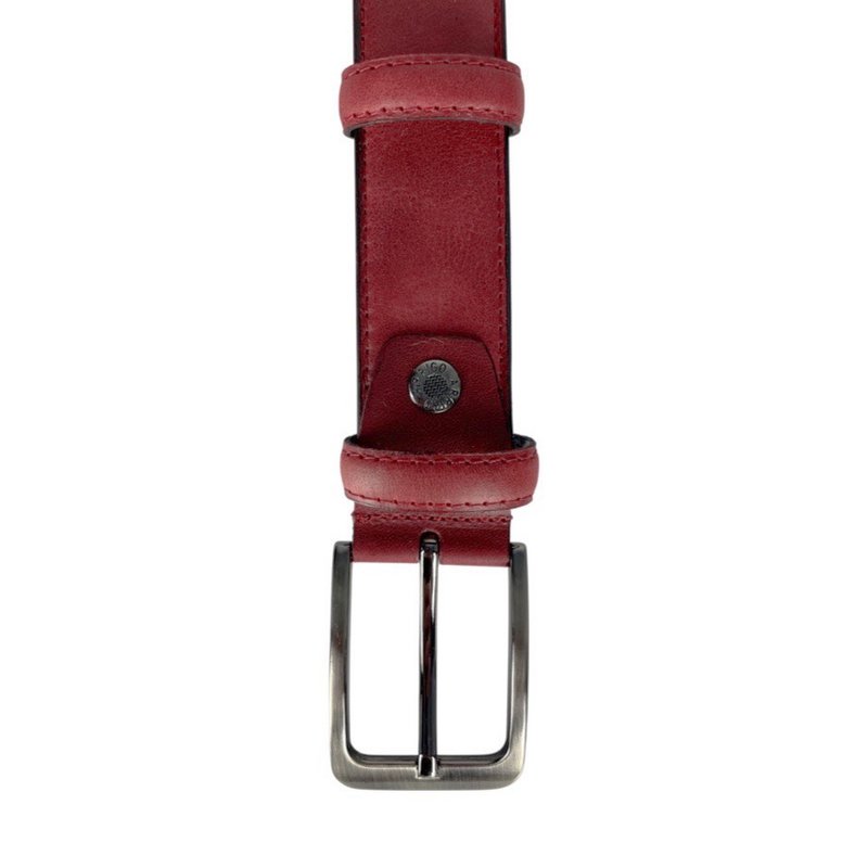 Cintura in pelle monogramma | Genuina pelle | Cintura maschile e signore | 3,5 cm | 8 colori