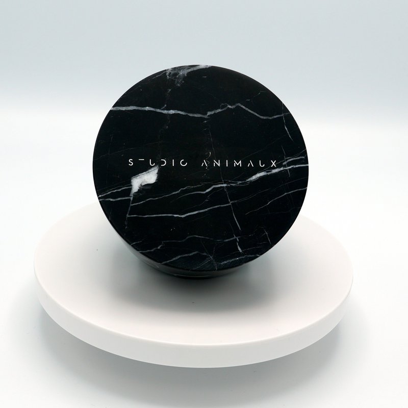 Marmor mad- og drikkeskål | Nero Marquina