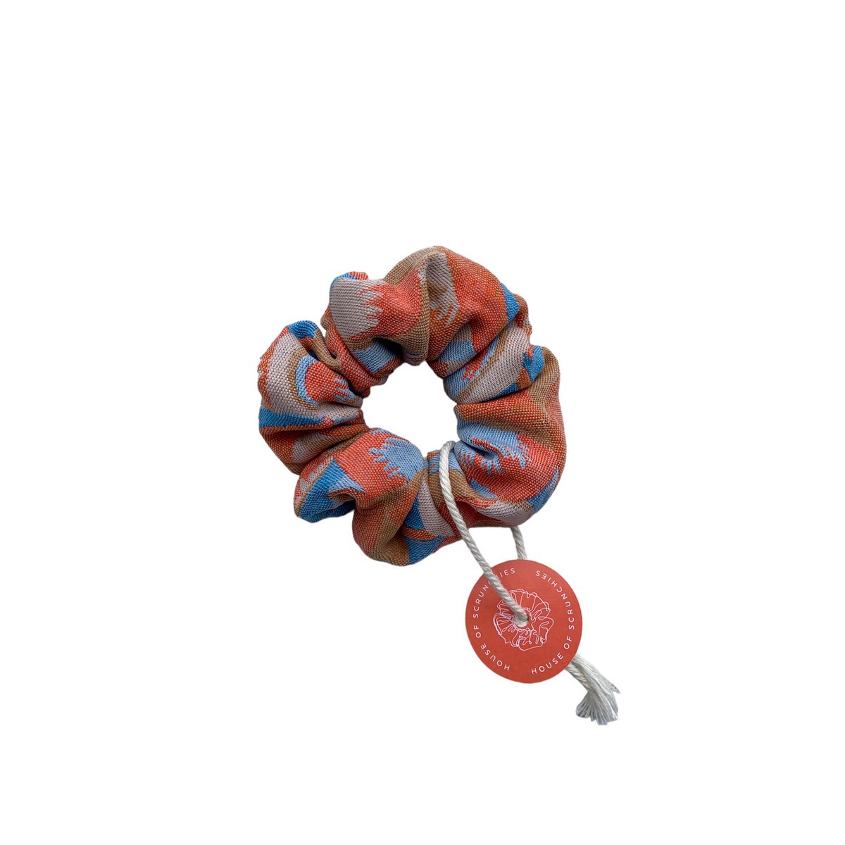 Scrunchie - Summer Flower Jacquard - Recycled