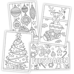 Weihnachtskarten - Weihnachtskarten zu färben