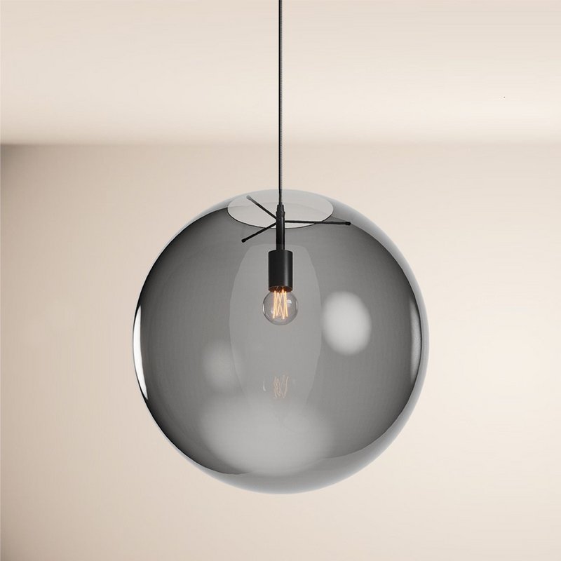 s.luce Orb glazen bol galerijlamp 500cm ophanging zwart