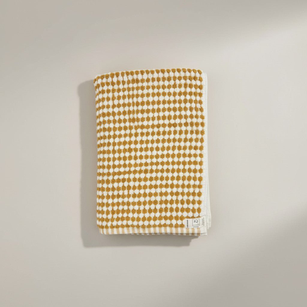 Badehåndklæde | Frankrig | Gule prikker | 170x85 cm