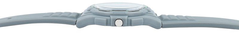 Q&Q men's watch with silicone strap, 10 BAR, gray