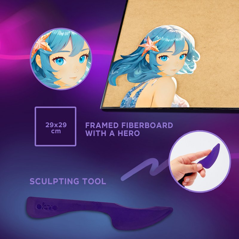 Okto Sensory Art 3D Painting - Manga - Water