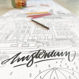 Paint roller with coloring motifs "urban jungle"