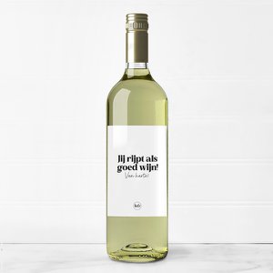 Bottle label | You mature like a fine wine