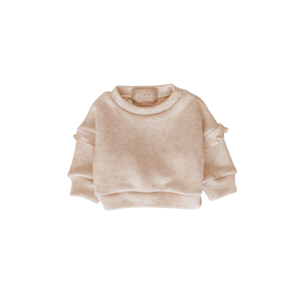 Maglione / volant da ragazza - Crema