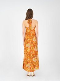 Abito con stampa floreale arancione Oracle