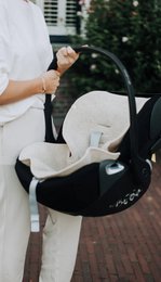 Onderlegger voor buggy of Maxi-Cosi – Merinowol