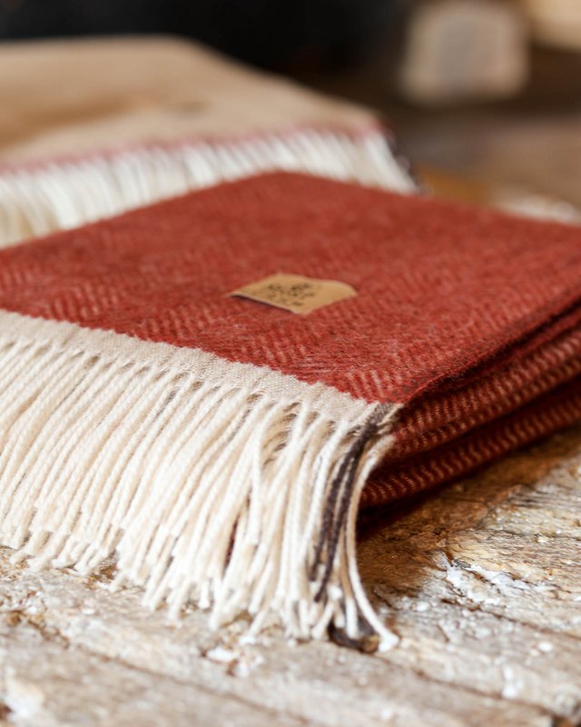Wool Throw Blanket Denver Terra