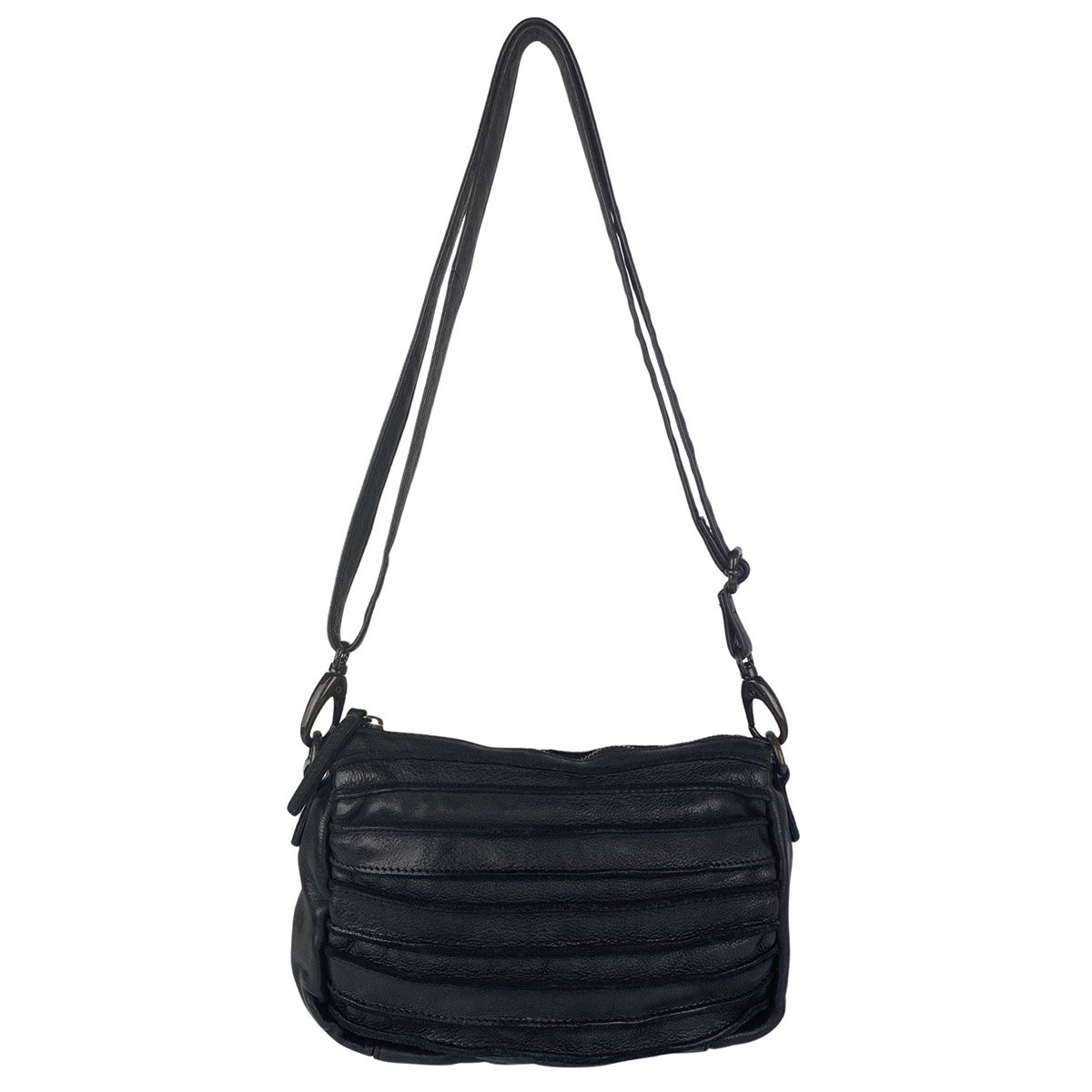 Bolso Bandolera De Mujer En Piel Lavada En 4 Colores