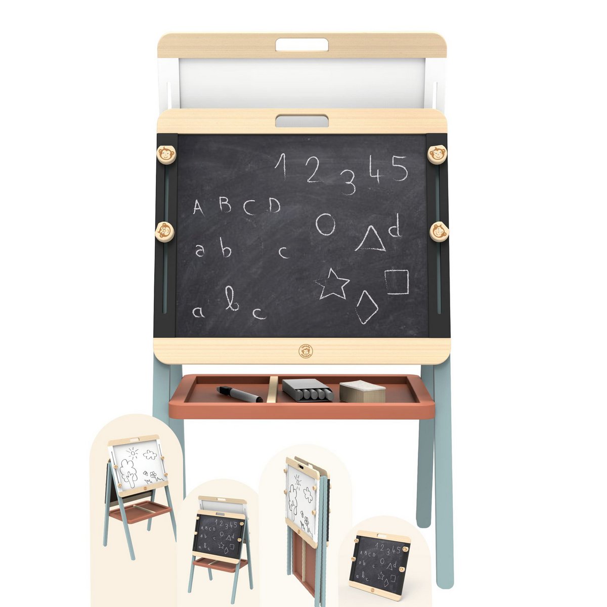 Speedy Monkey - 3 in 1 adjustable board - 55x46.5x113 cm