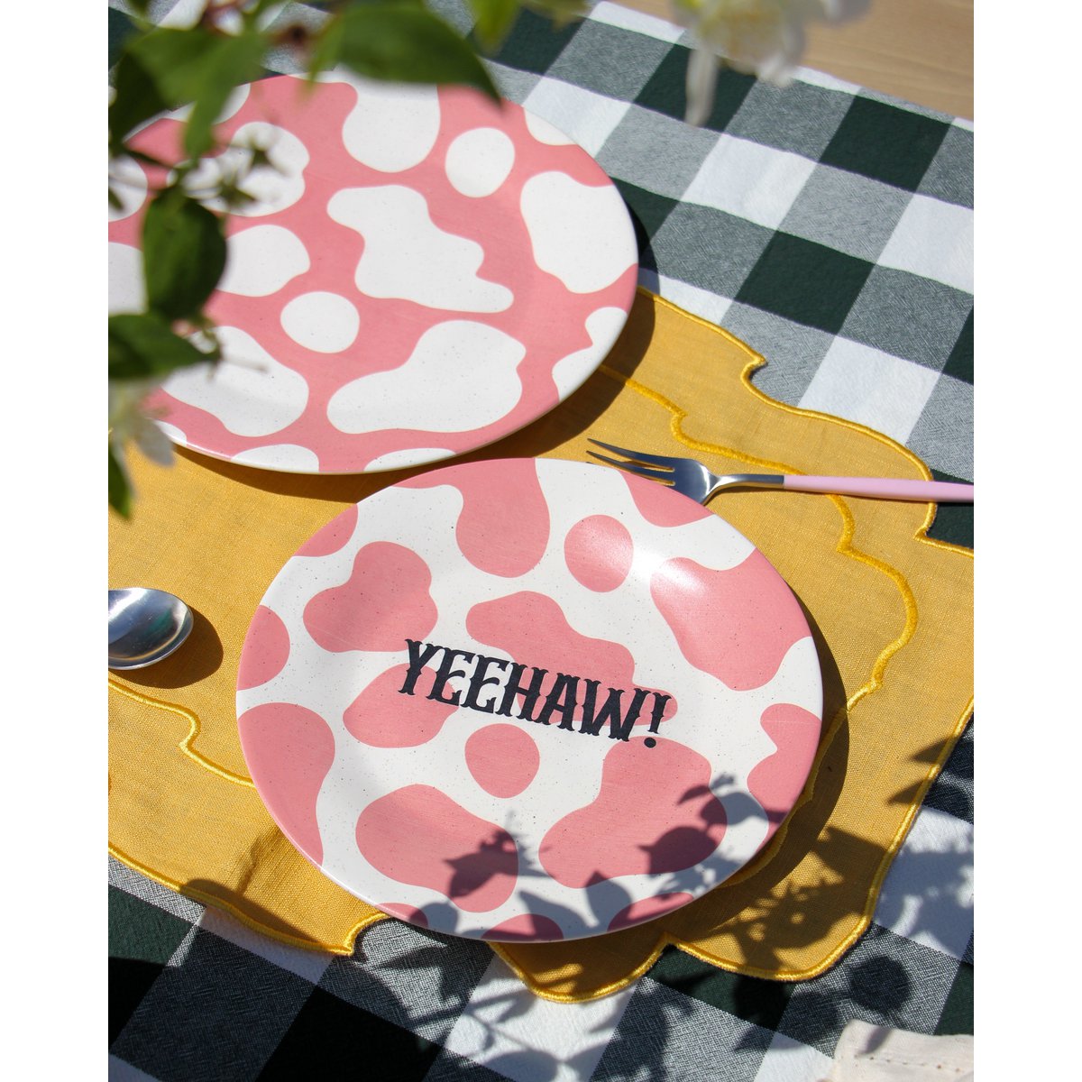 Piastra da dessert "yeehaw" cowgirl era