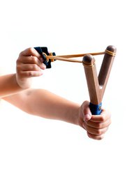 SLINGSHOT RUSTIK SUEDE GRIP + 3 CORK BALLS - ST531F