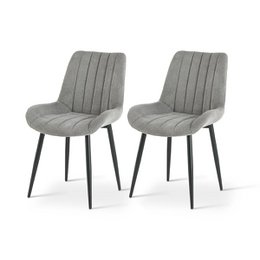 Silla de comedor Jarvis [juego de 2] [tela de lino]