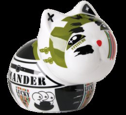 Big Money Bank, sparegris, porcelæn, Lucky Cat Comando