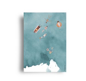 Postkarte "Schwimmen"