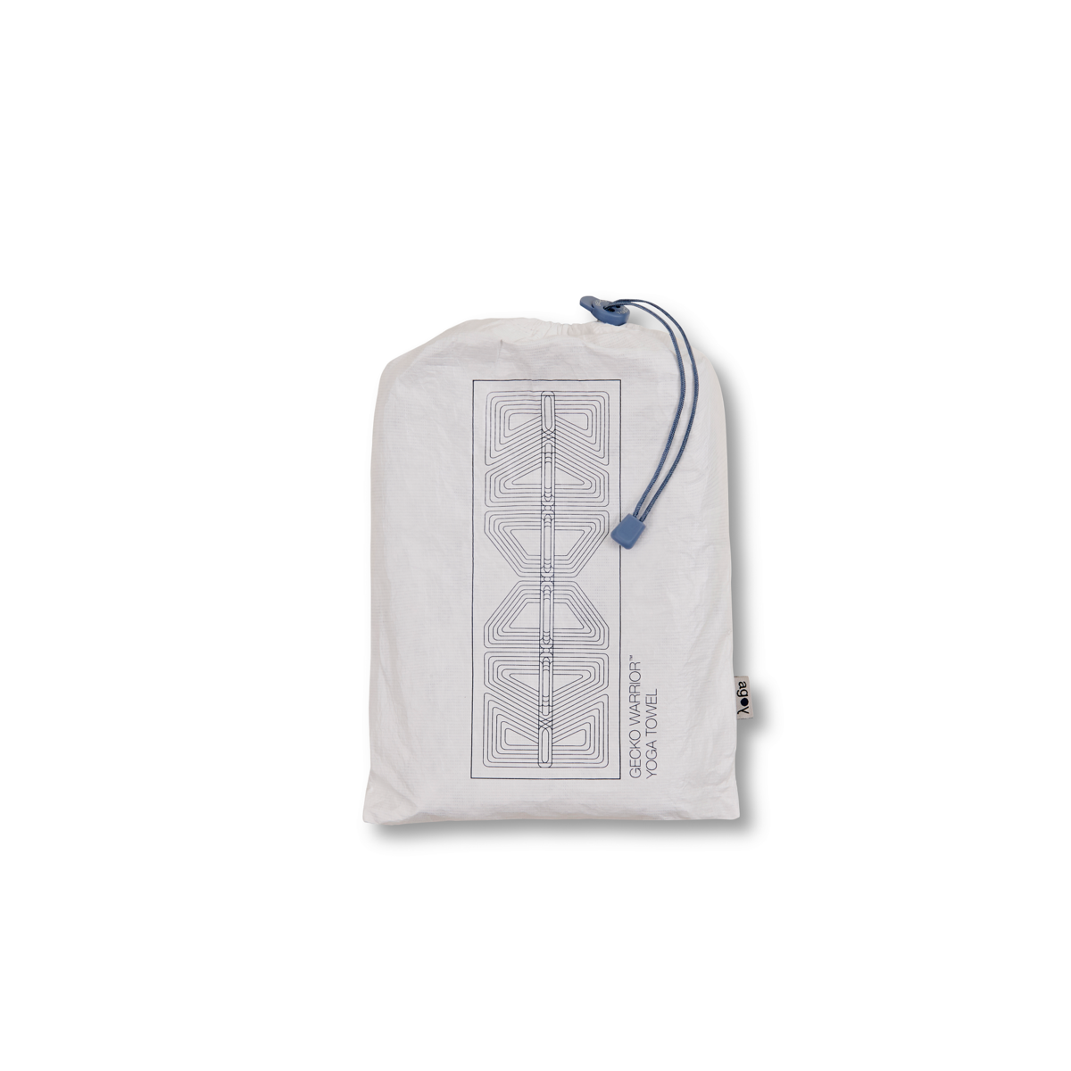 Gecko Warrior Yoga Towel - Ocean Blue