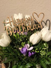 Kage topper "Happy Birthday"