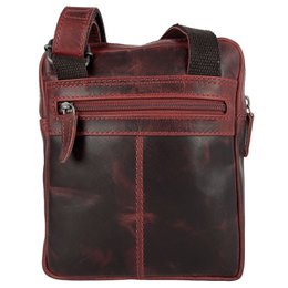 Skuldertaske eller Crossbody-taske i 6 farver glat læder med justerbar skulderrem