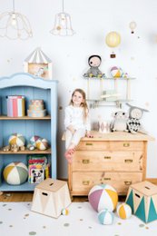 Biplane shelf „Dashy” sage green
