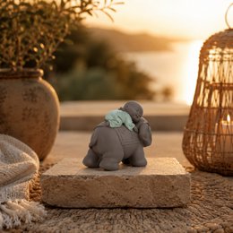 Figurka Buddy – Słoń Bonze – Dekoracja Zen i Feng Shui – Duchowa i zrelaksowana atmosfera – Dekoracyjny pomysł na prezent