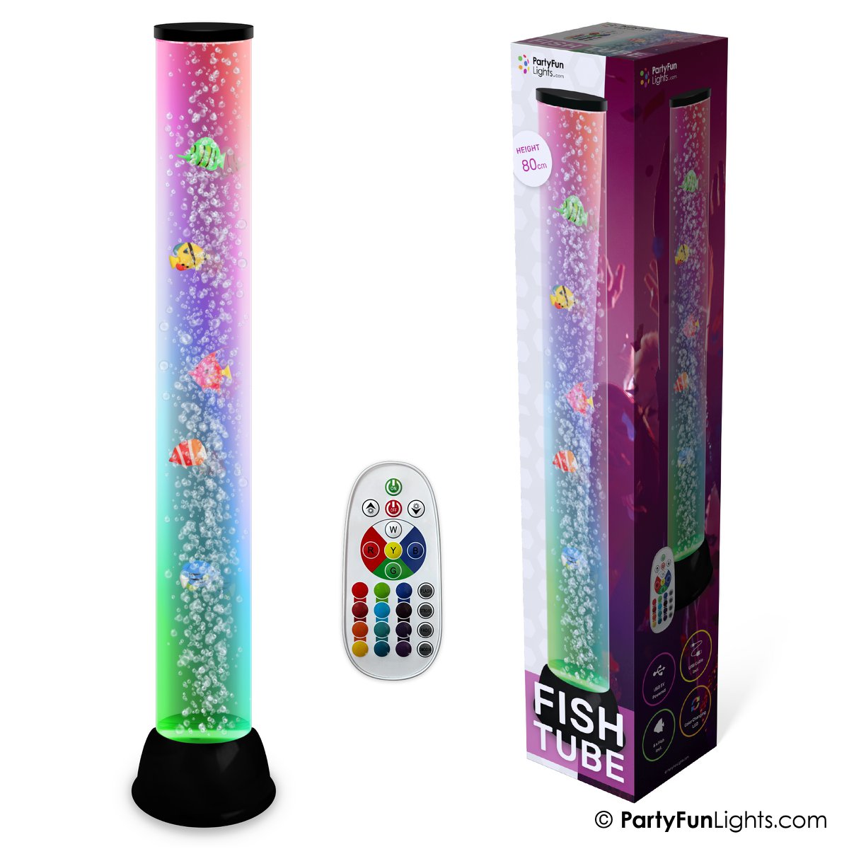 Lámpara pez Nemo XXL - Multicolor RGB - Funciona con USB - Pilas