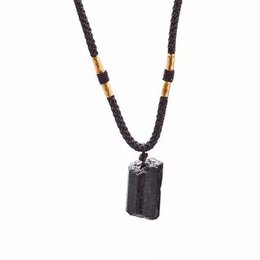 Protection gloss - collier avec tourmaline noire