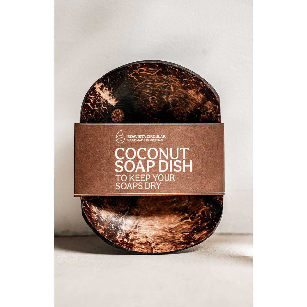 Plato de jabón de coco