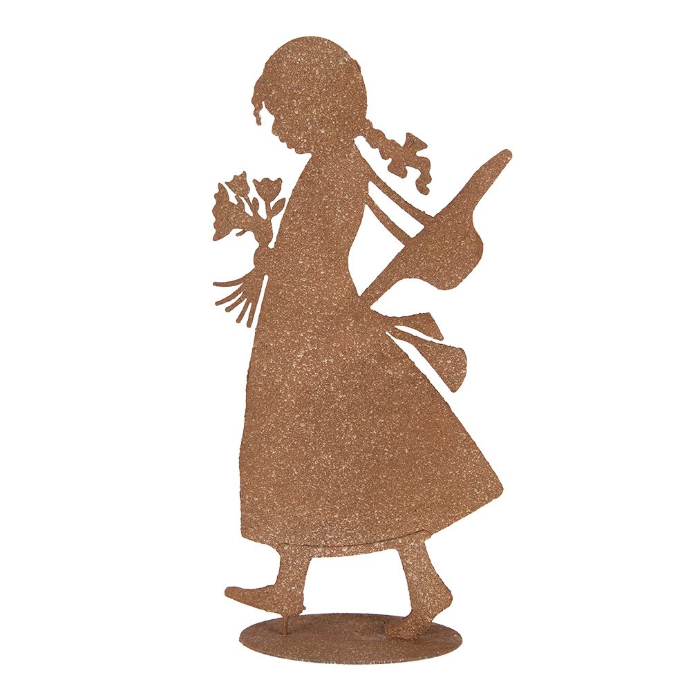 Decoration image child 21x10x43 cm brown metal