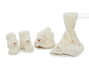 Winterset 'Schneemann' aus Plüsch, 3tlg.