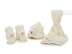 Winterset 'Schneemann' aus Plüsch, 3tlg.