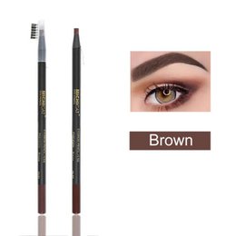 1PC ołówek do brwi wodoodporny Microblading długopis do brwi odcień tatuaż makijaż brwi 6 kolorów naturalny, długotrwały ołówek do brwi