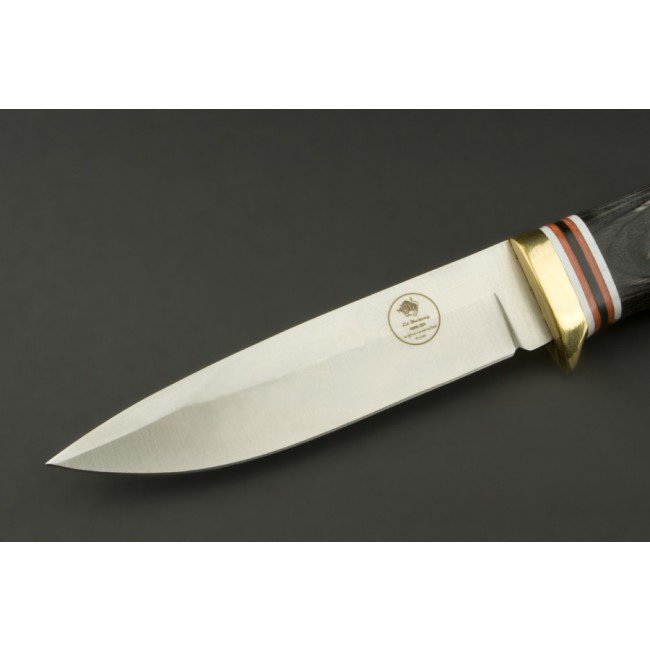 ED MAHONY Ebony Hunter, coltello da caccia, 440C