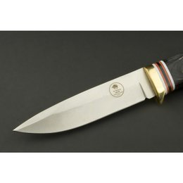 ED MAHONY Ebony Hunter, couteau de chasse, 440C