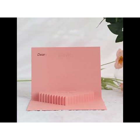 3D -kort - Minimalistisk kærlighedskort