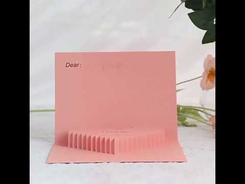 3D -kort - Minimalistisk kærlighedskort