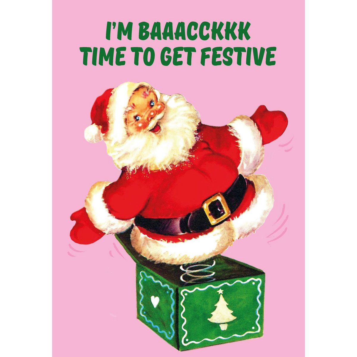 Julekort Santa Jack i æsken