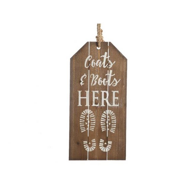Tekstbord 51x24.5x3cm hout