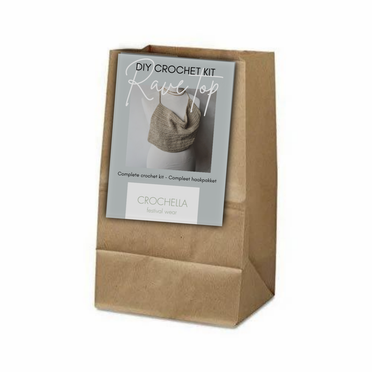 Kit complet DIY pour apprendre à crocheter un haut rave