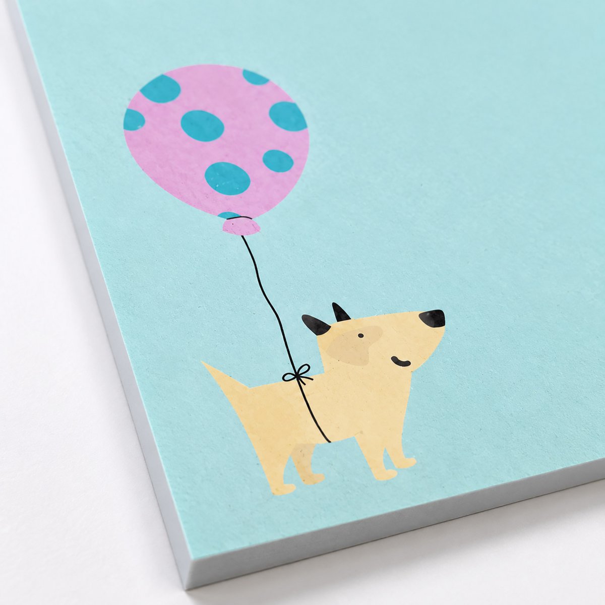 Notizblock A6 Hund „Wichtige Missionen“ - in Mint - 50 Blatt aus Recyclingpapier 