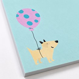 Notizblock A6 Hund „Wichtige Missionen“ - in Mint - 50 Blatt aus Recyclingpapier 