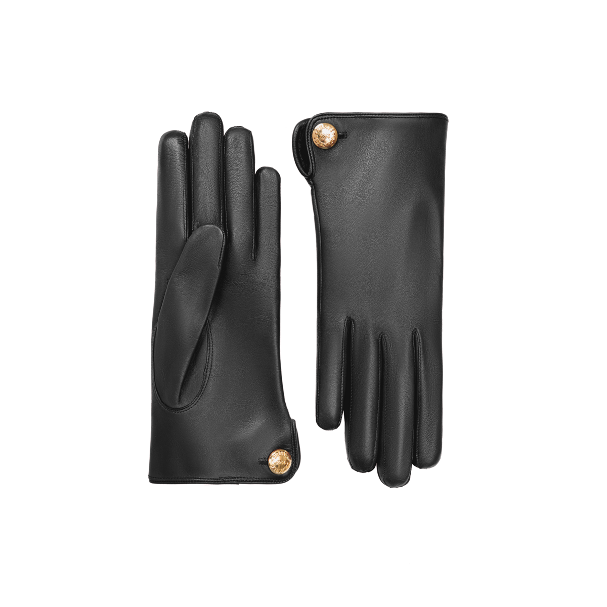 Françoise | Leather Glove with a Button Cuff Link