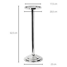Support pour glacière à champagne EDZARD, support Olbia pour glacière, acier inoxydable brillant, hauteur 62