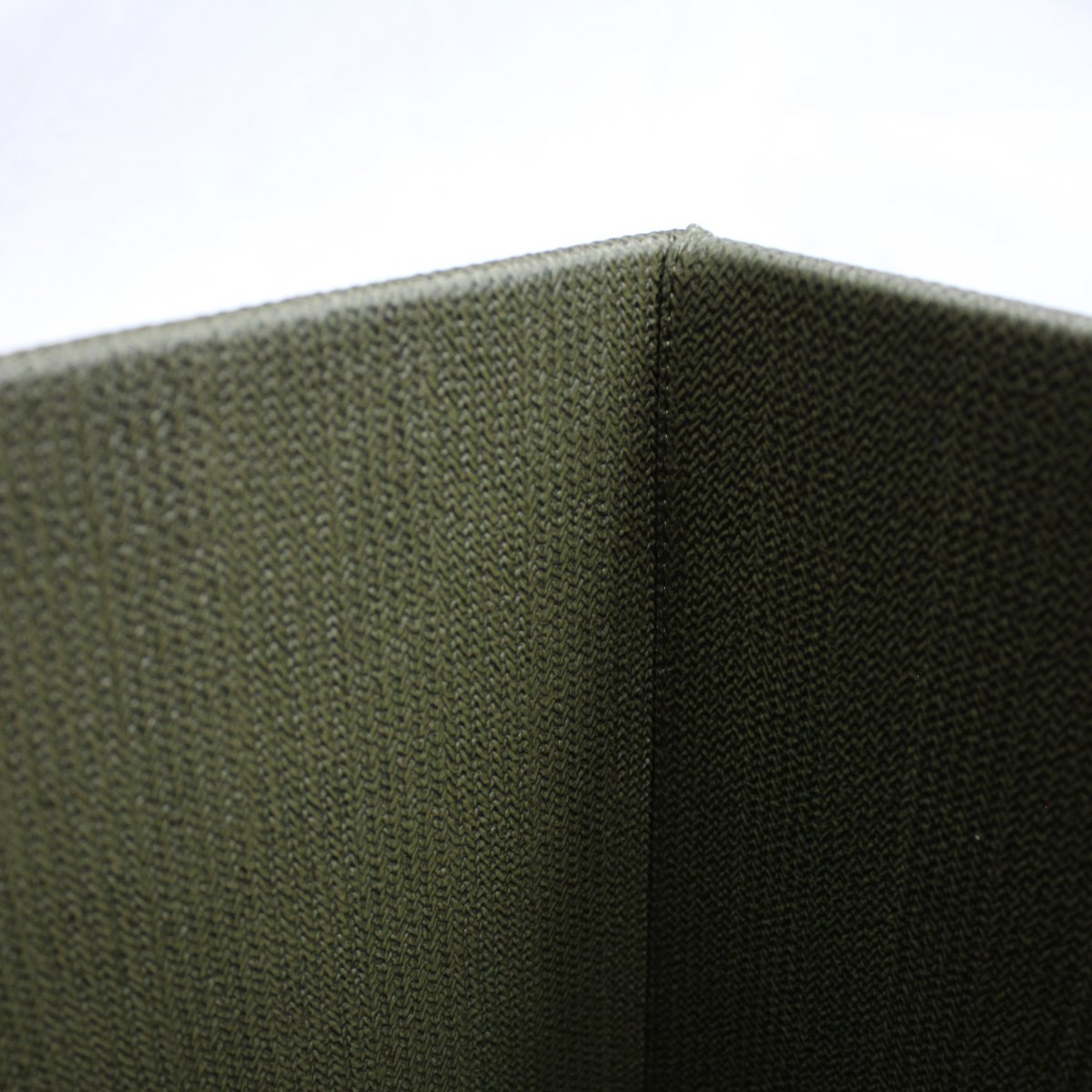 Cestino gettacarte modello quadrato beige verde pattumiera ecopelle