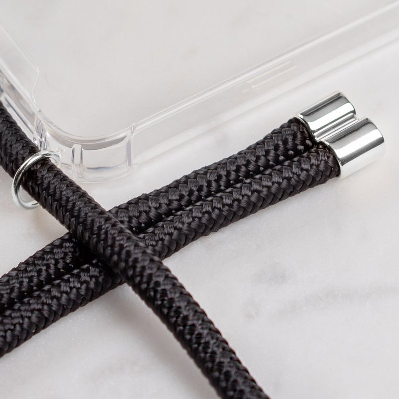 Cable telefónico - Negro con plata