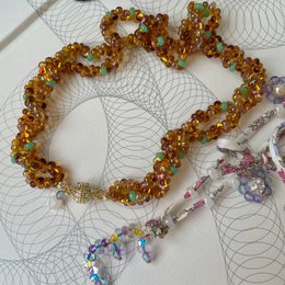 Collier perlé tonique écaille de tortue avec fermoir plaqué or magnétique, bijoux de déclaration