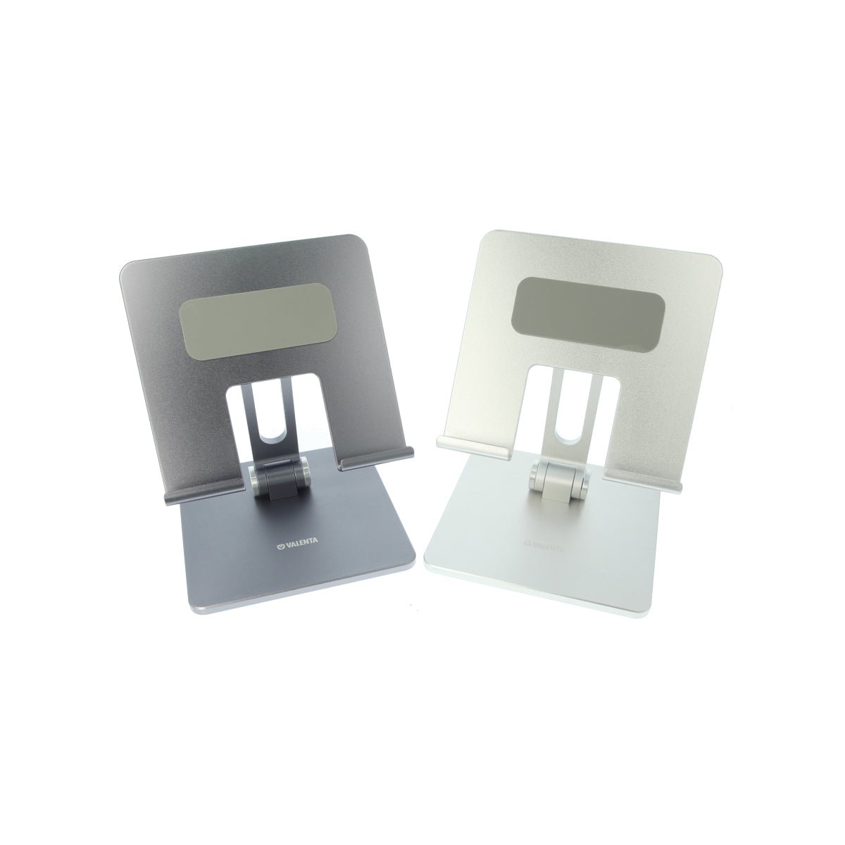 Tablet-Halter faltbar Alu Silber